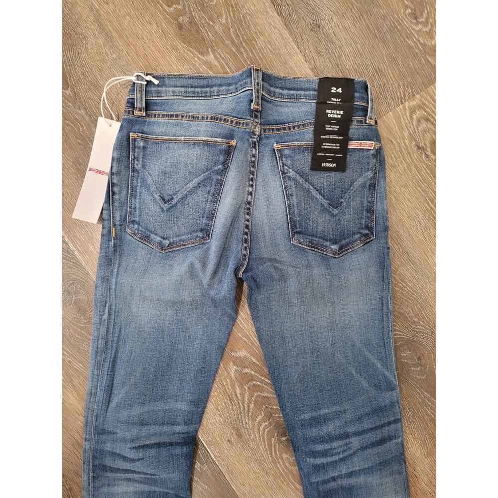 Hudson Women's Tally Cropped Skinny Jeans size 24 Reverie Denim NEW - Picture 4 of 6